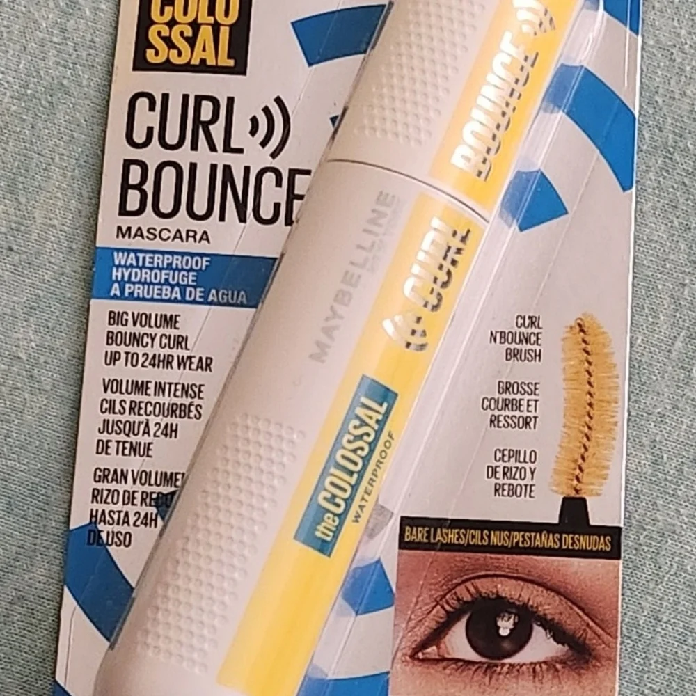 NEW Maybelline Colossal Curl Bounce Mascara - Black and Yellow - Picture 1 of 2